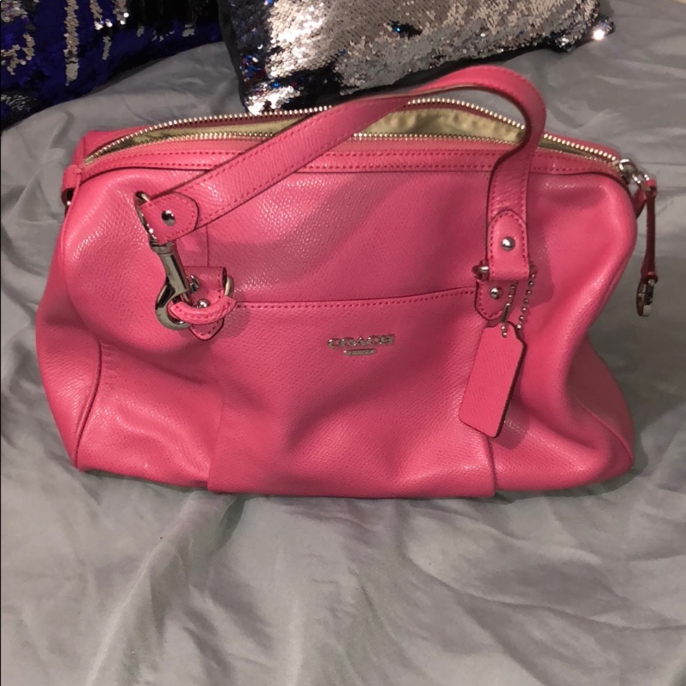 Pink Coach Tote